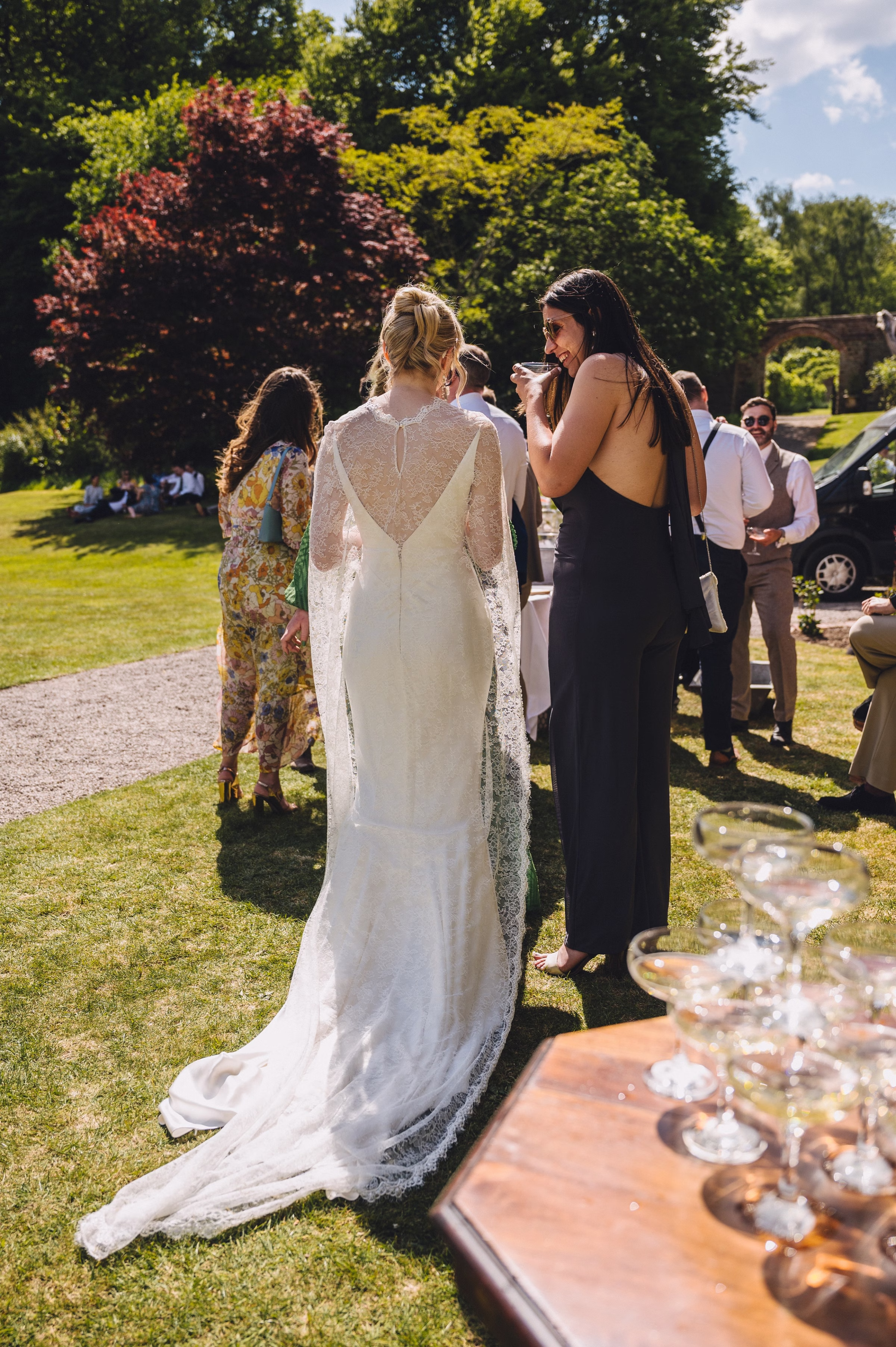 Homme House Wedding Marta May Photography 120 - Chloe’s Theia Couture Dress & Bespoke Bridal Cape for her Spring Country House Wedding at Homme House Homme House Wedding Marta May Photography 120